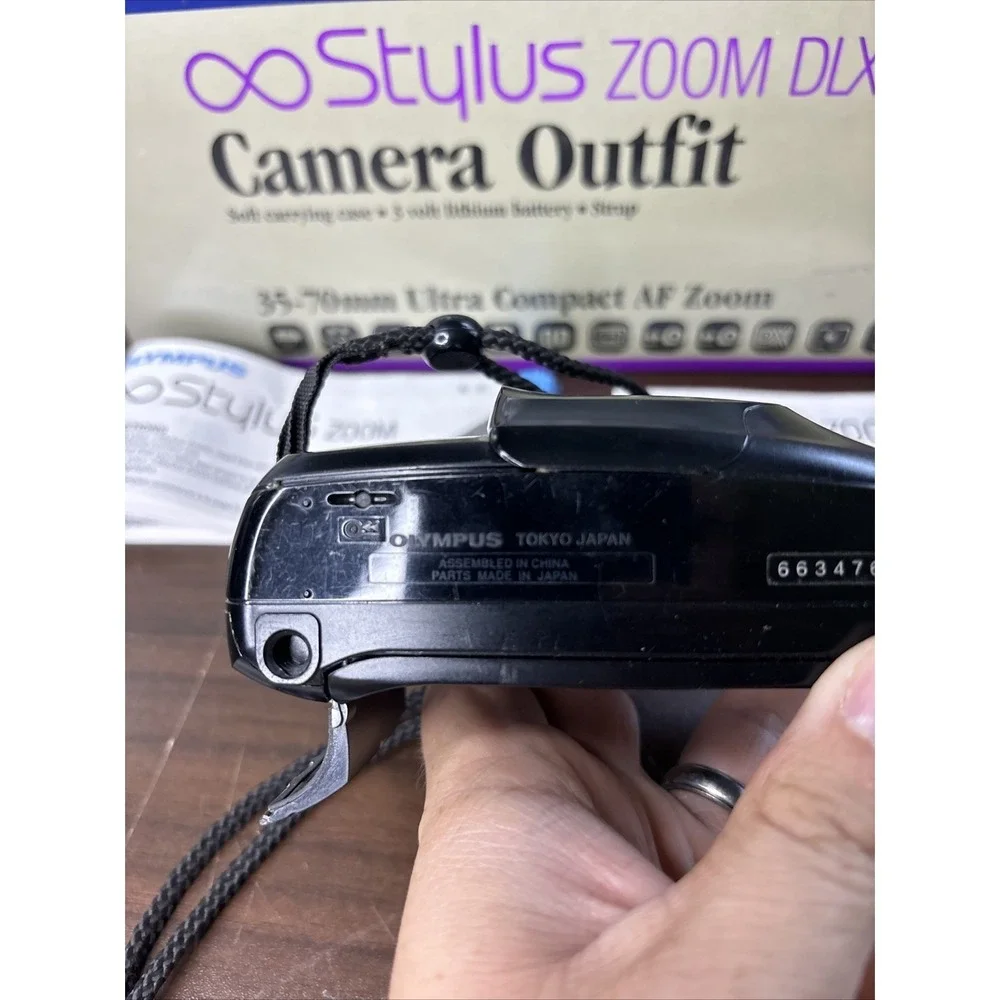 Olympus Infinity Stylus ZOOM DLX Quartz Date, Weatherproof 35mm Camera UNTESTED